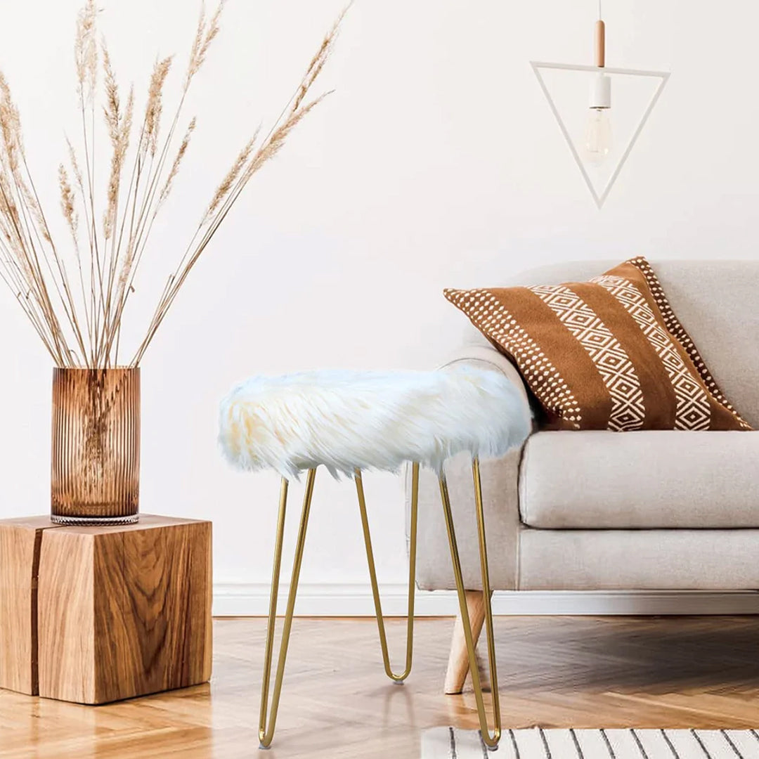 Vougish Vanity Fur Stool