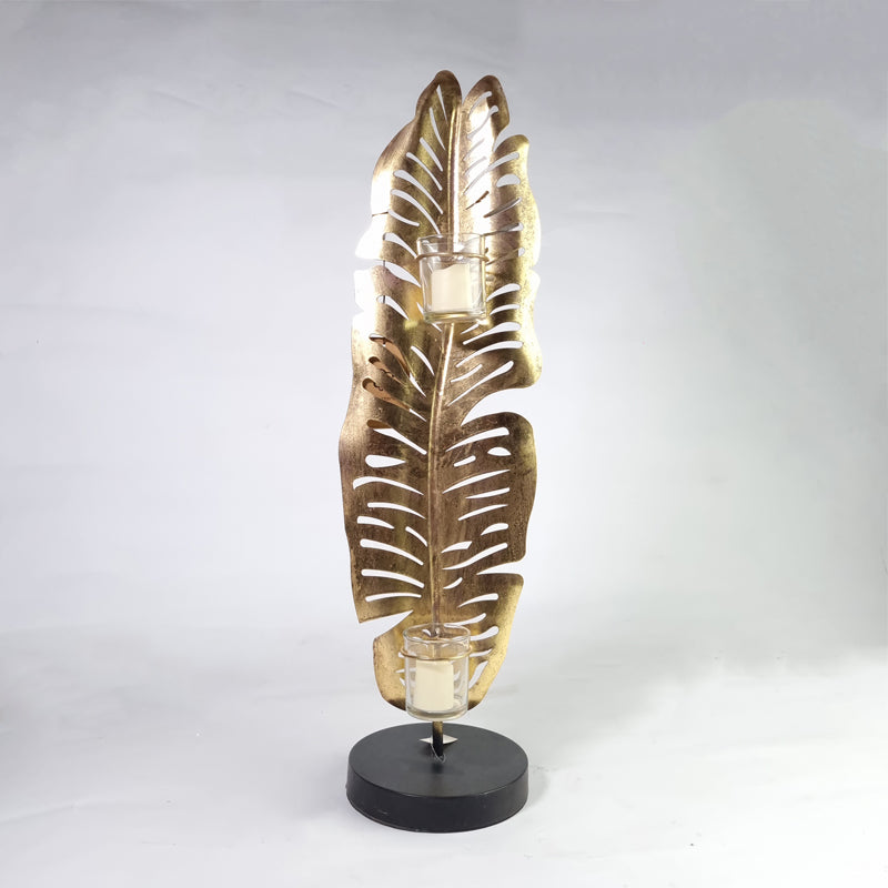 Banana Leaf Candle Holder