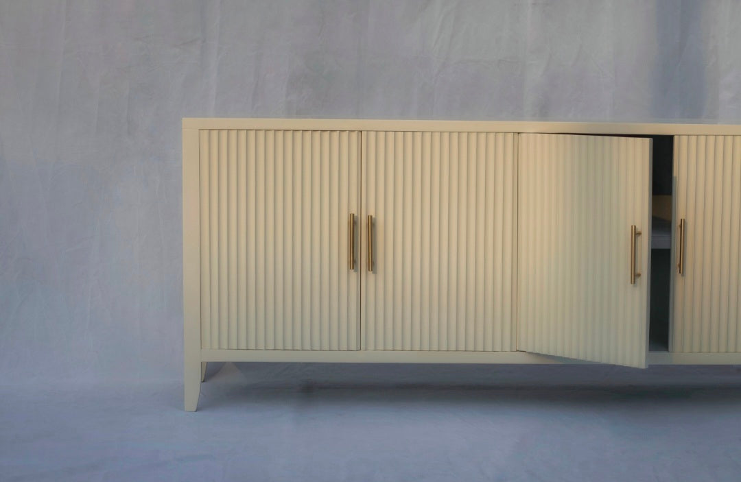 Cream Fluted Sideboard