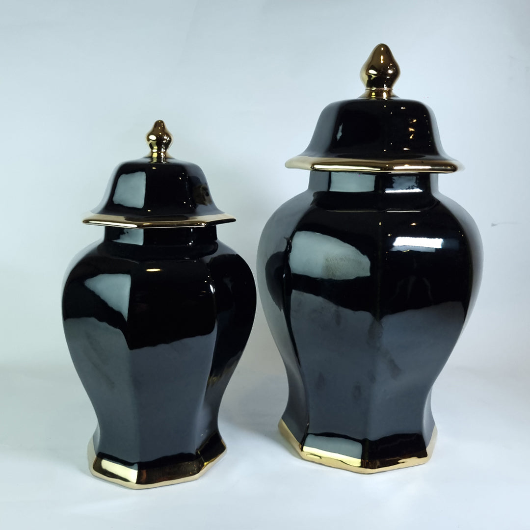 Black Goblet Vases