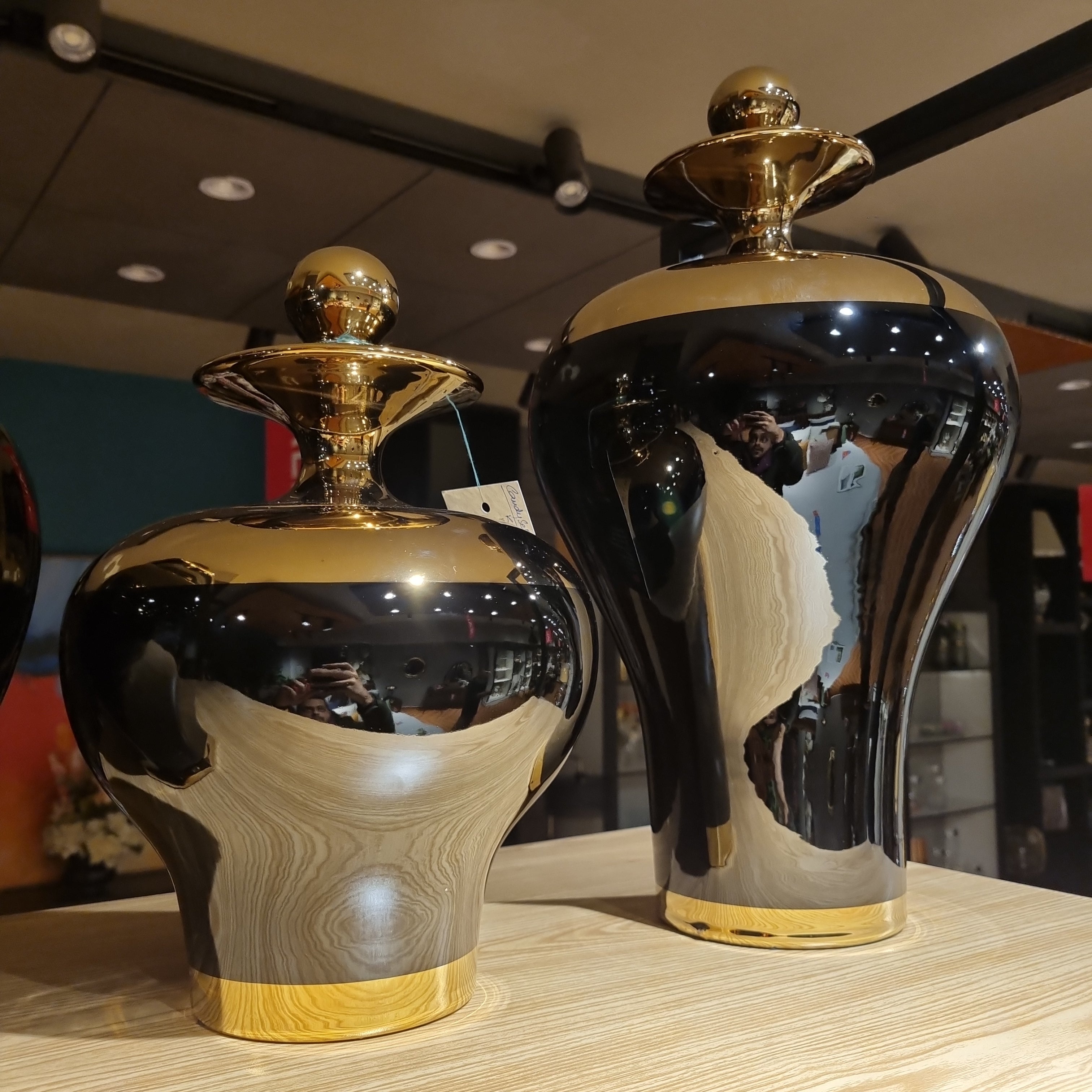 Black n Gold Vases