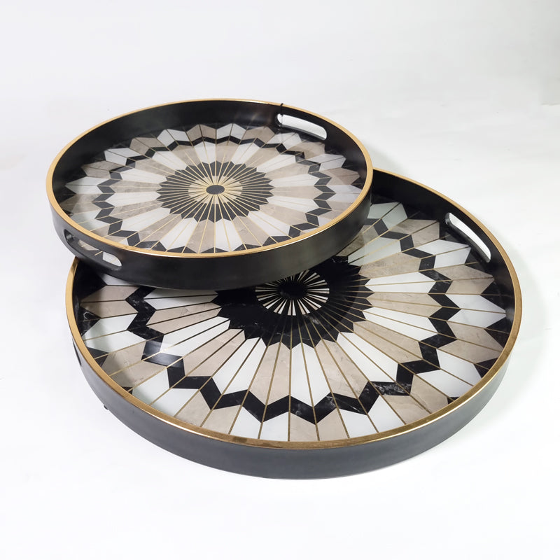 Spiral Abstract Trays
