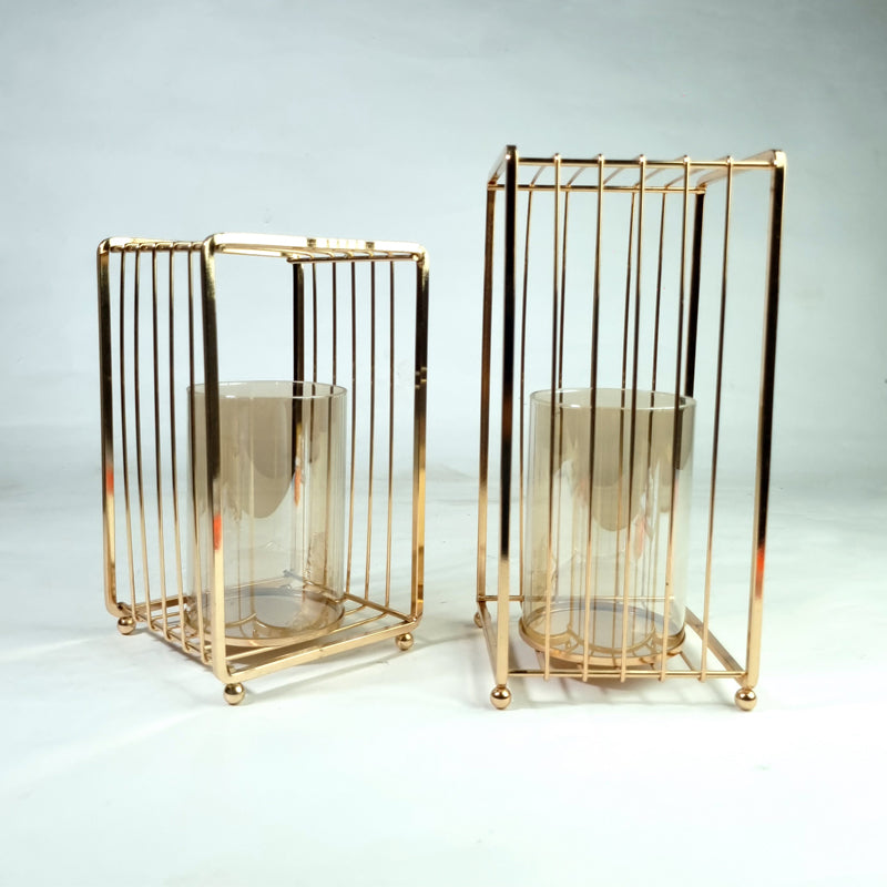 Caged Candle Holders